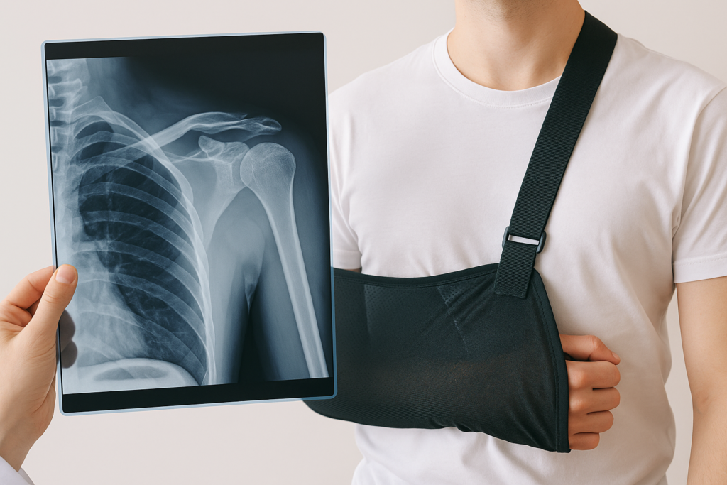 Fratura da clavícula deslocada: tratar com tipoia ou operar?