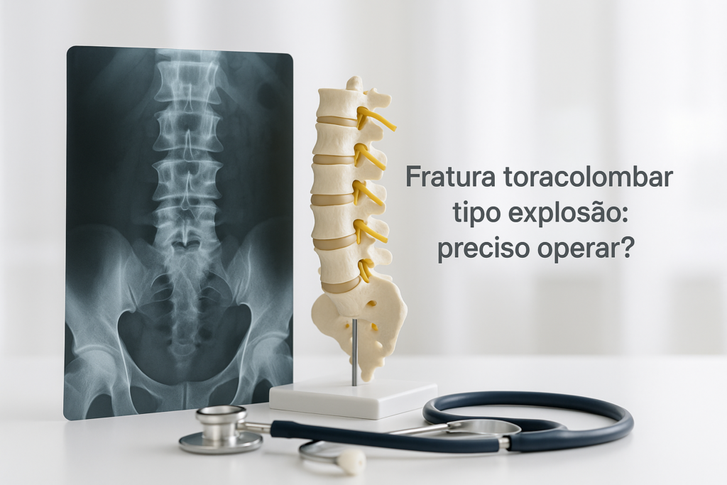 Fratura toracolombar tipo explosão: preciso operar?